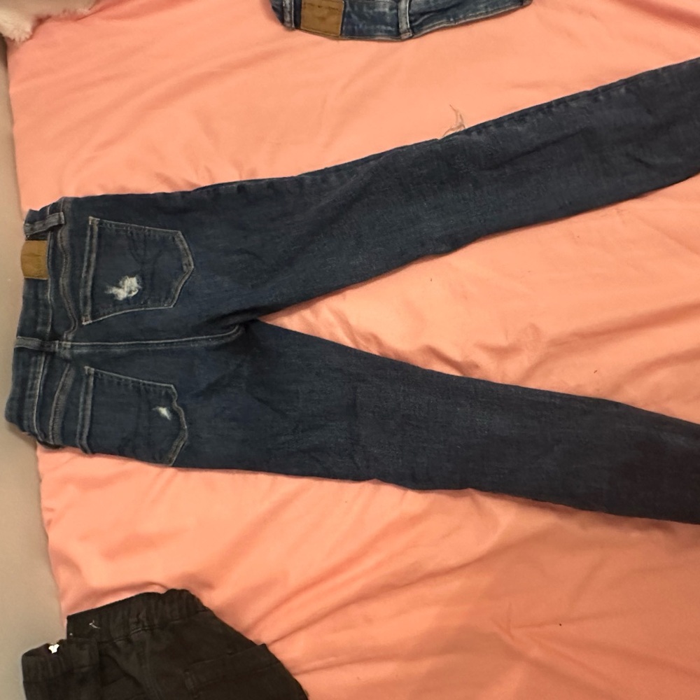 American Eagle Outfitters Dark Blue Ripped Jeans